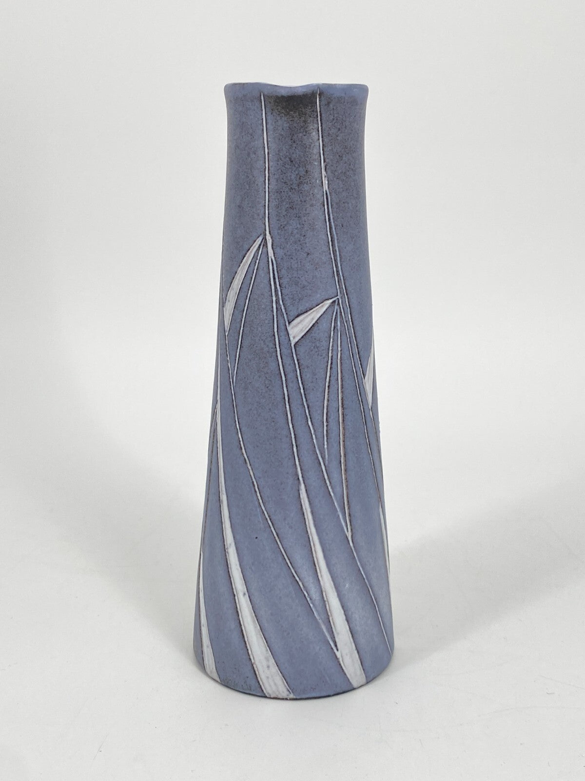 * KUNSTTÖPFEREI MARSCHNER KERAMIK KRUG VASE 18,5CM MATT GRAU BLAU