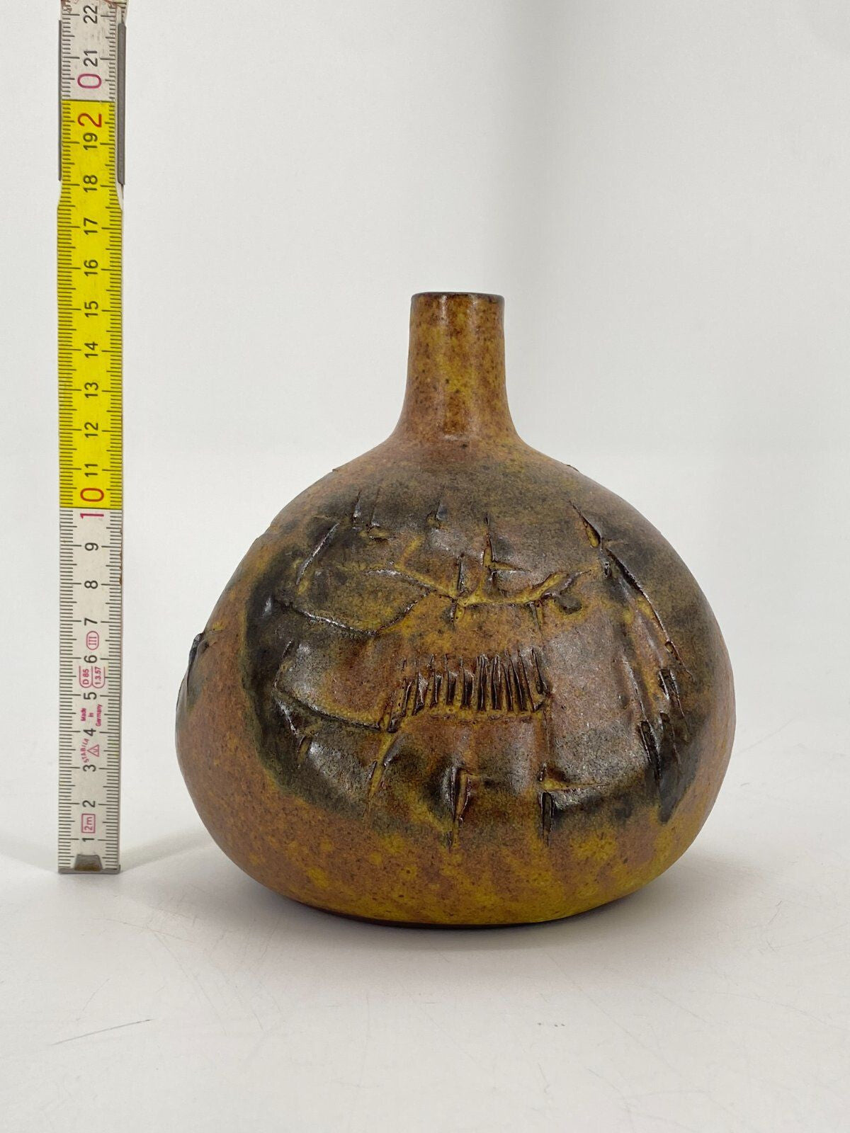 * STUDIOKERAMIK VASE LUISE DUNCKER KÜNSTLERIN 1970 WEST GERMANY