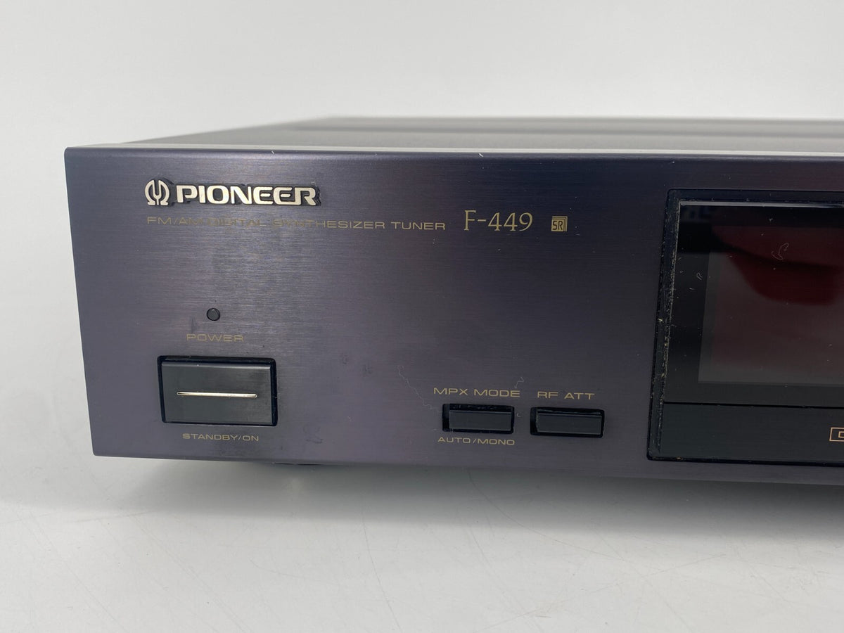 * PIONEER F-449 TUNER JAPAN SCHWARZ VINTAGE 90ER