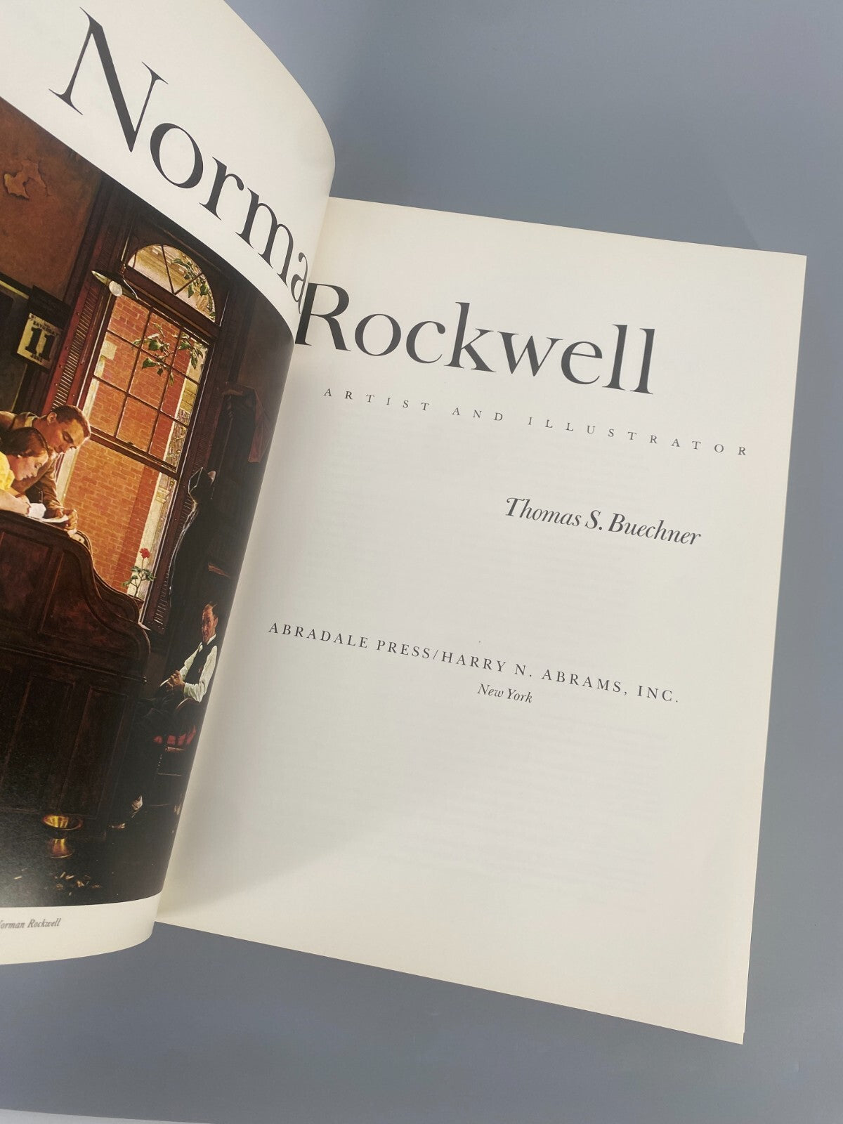*BUCH KÜNSTLER NORMAN ROCKWELL BUECHNER GROßFORMAT NEW YORK 1983 US MONOGRAPHIE