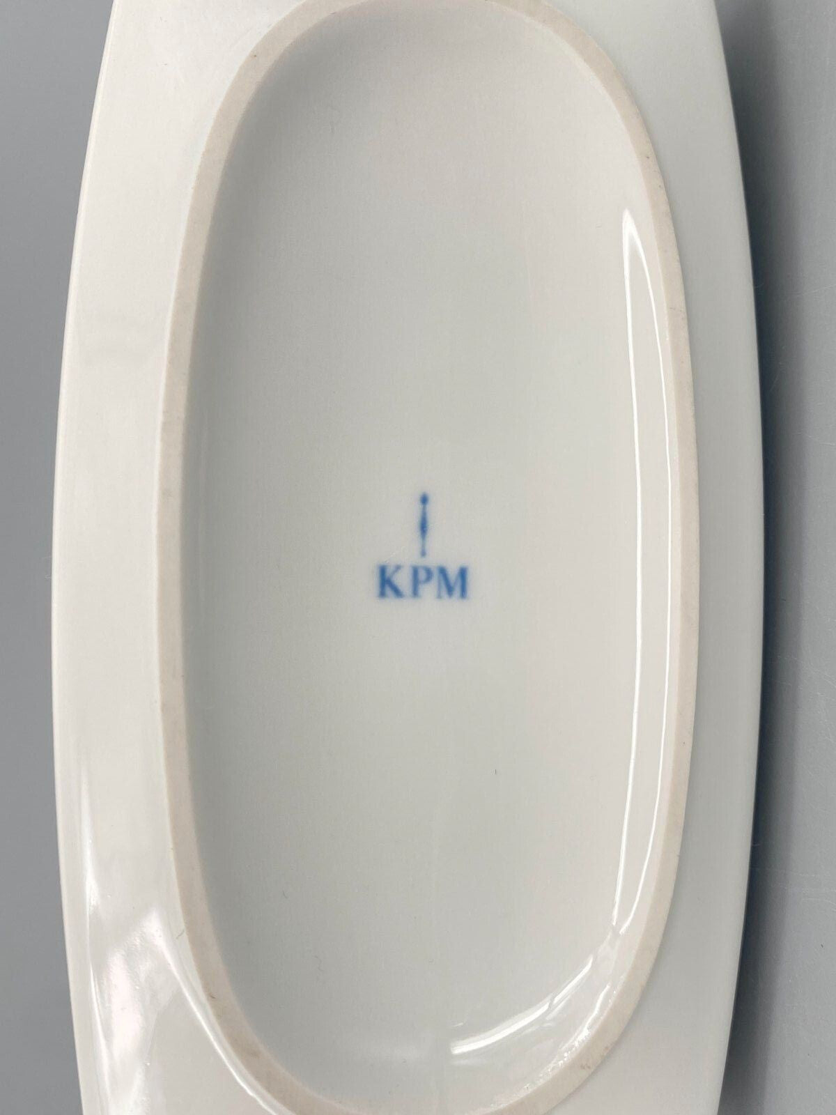 * KPM TRUDE PETRI PORZELLAN VASE BARFLASCHE WEIß 25,5CM 2. WAHL