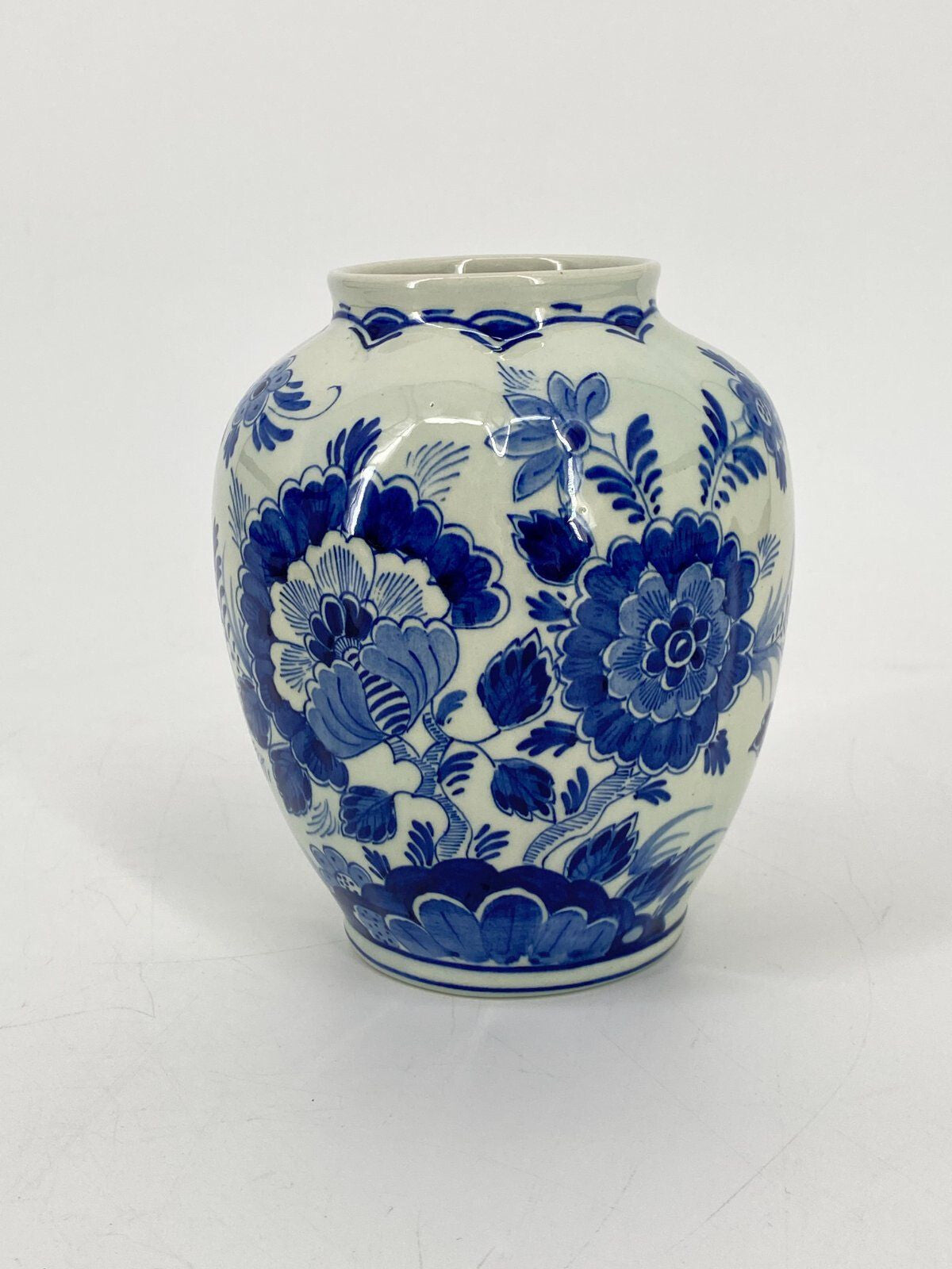 * VASE DELFTER BLAU RAAM DELFTS BLAUW HOLLAND 50ER VINTAGE