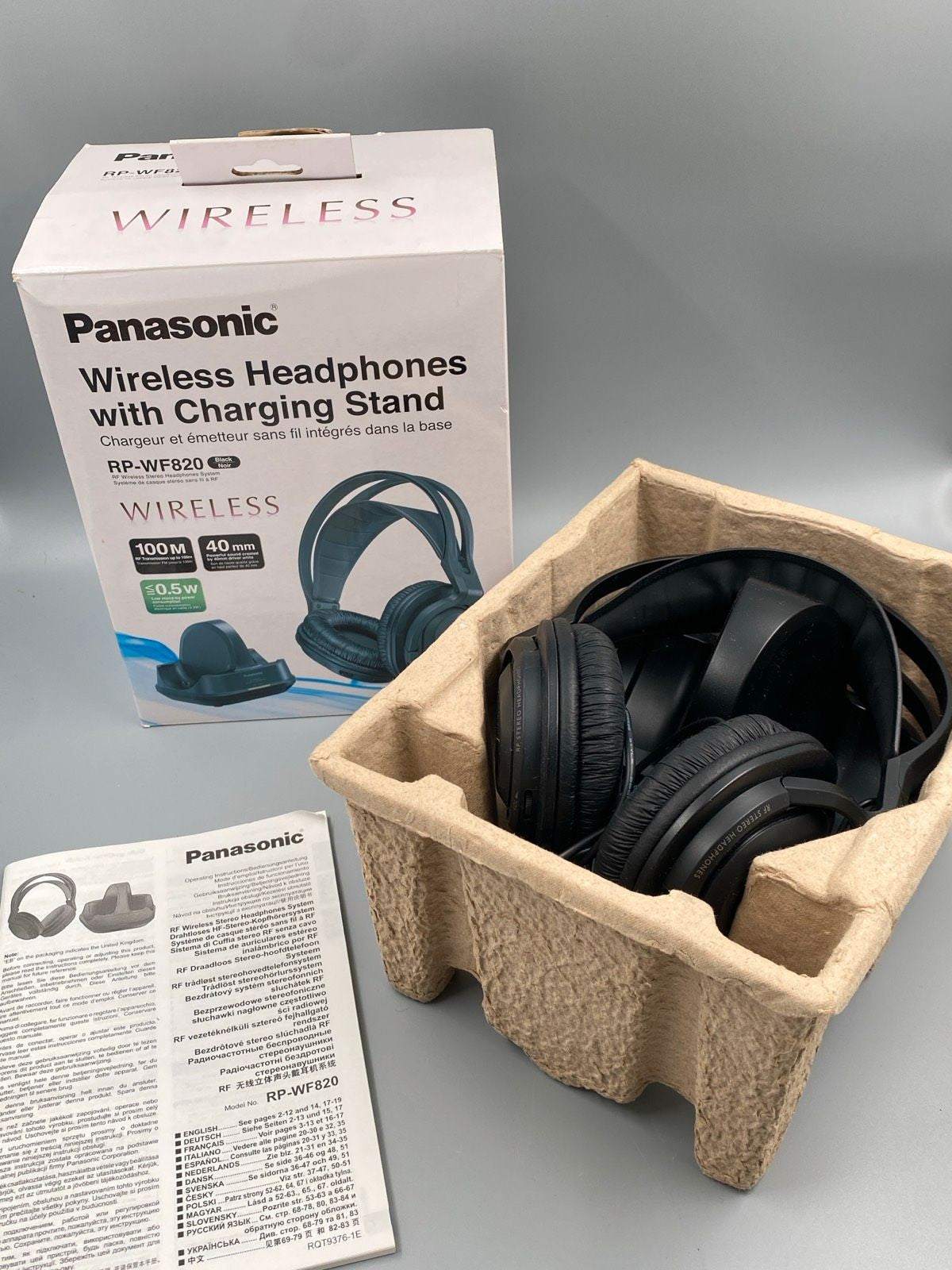 * WIRELESS OVER EAR KOPFHÖRER PANASONIC RP-WF820 LADESTATION