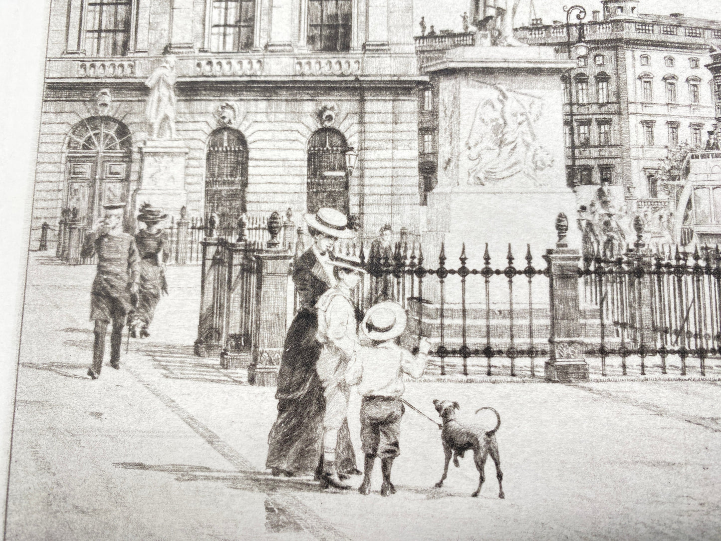 DEUTSCHER KÜNSTLER HEINZ WEHLISCH RADIERUNG BERLIN PLATZ AM ZEUGHAUS UM 1912