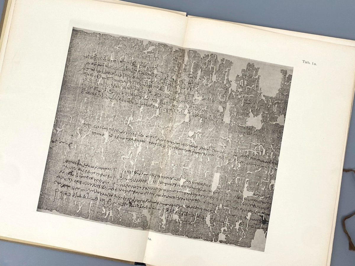 *BUCH WESSELY PAPYRORUM SCRIPTURAE GRAECAE SPECIMINA 1900 LEIPZIG