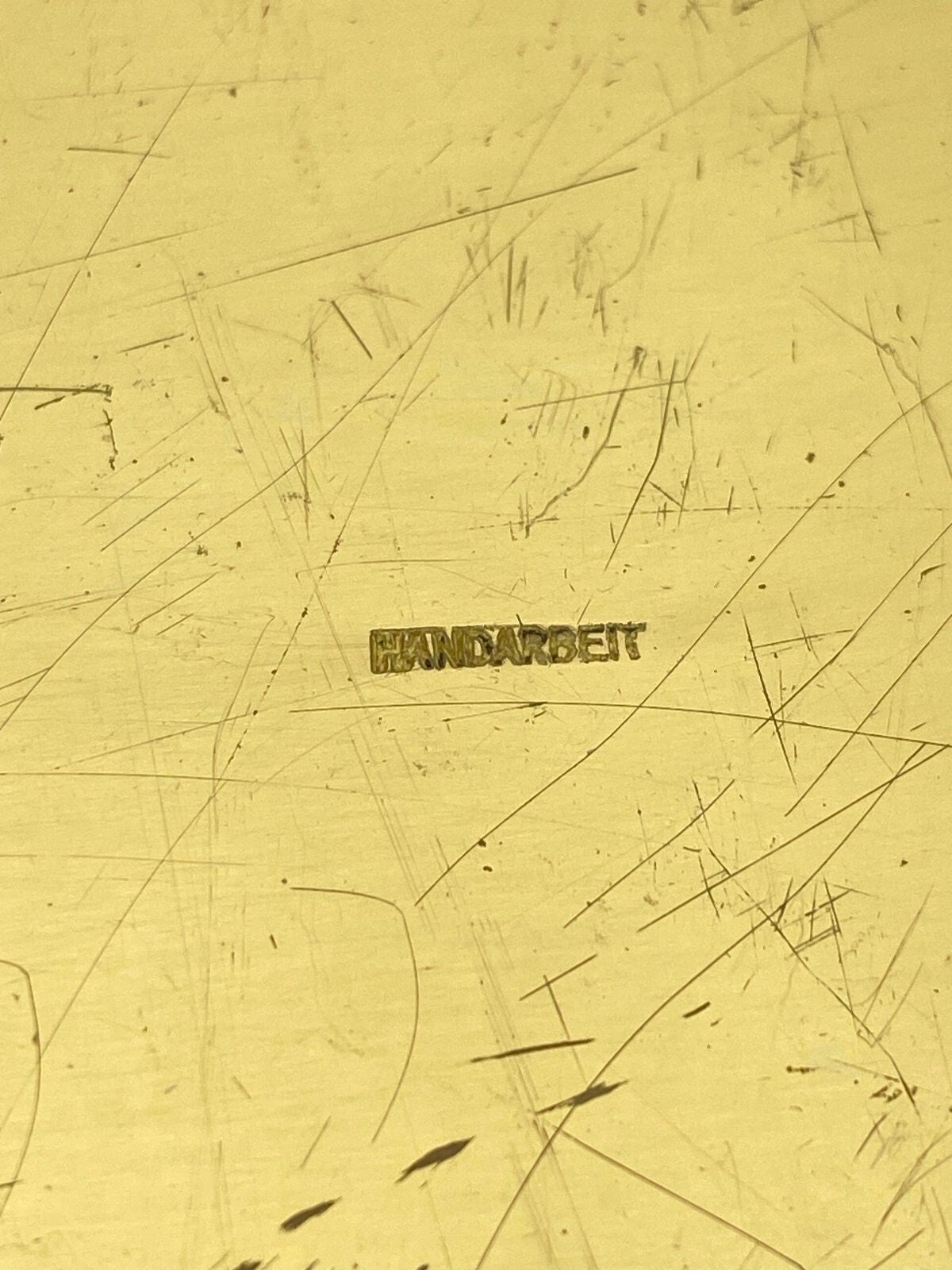 * SCHALE ABLAGE TABLETT SCHREIBTISCH MESSING HANDARBEIT VINTAGE