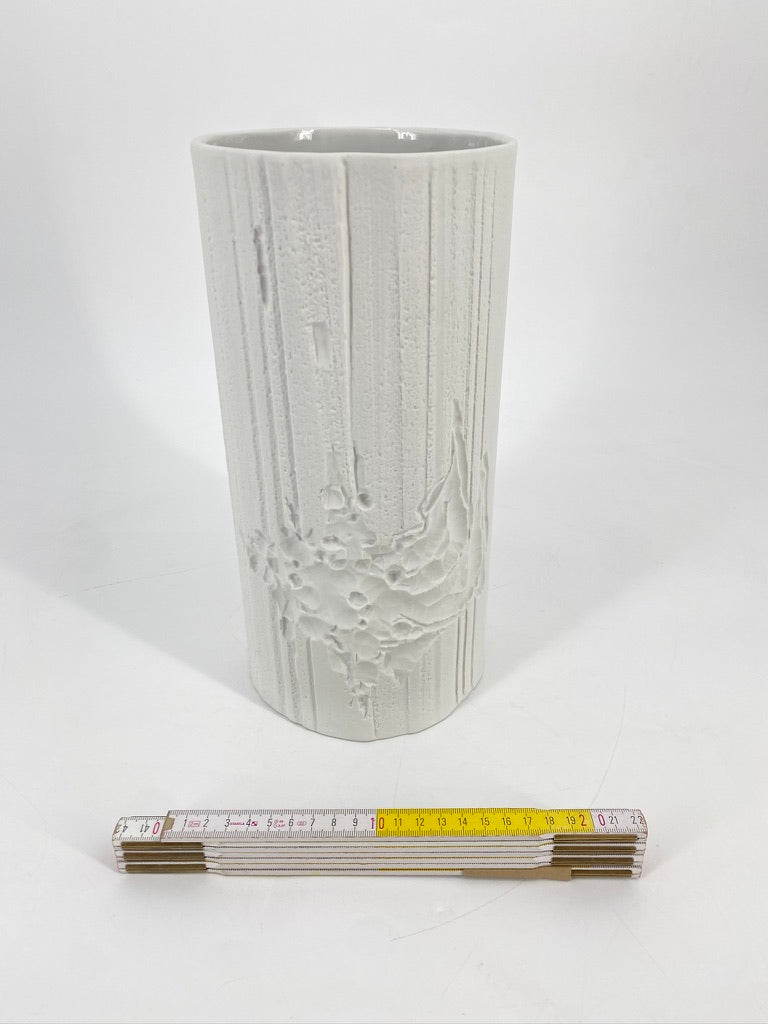 Biskuitporzellanvase von Heinrich Fuchs für Hutschenreuther, 70er