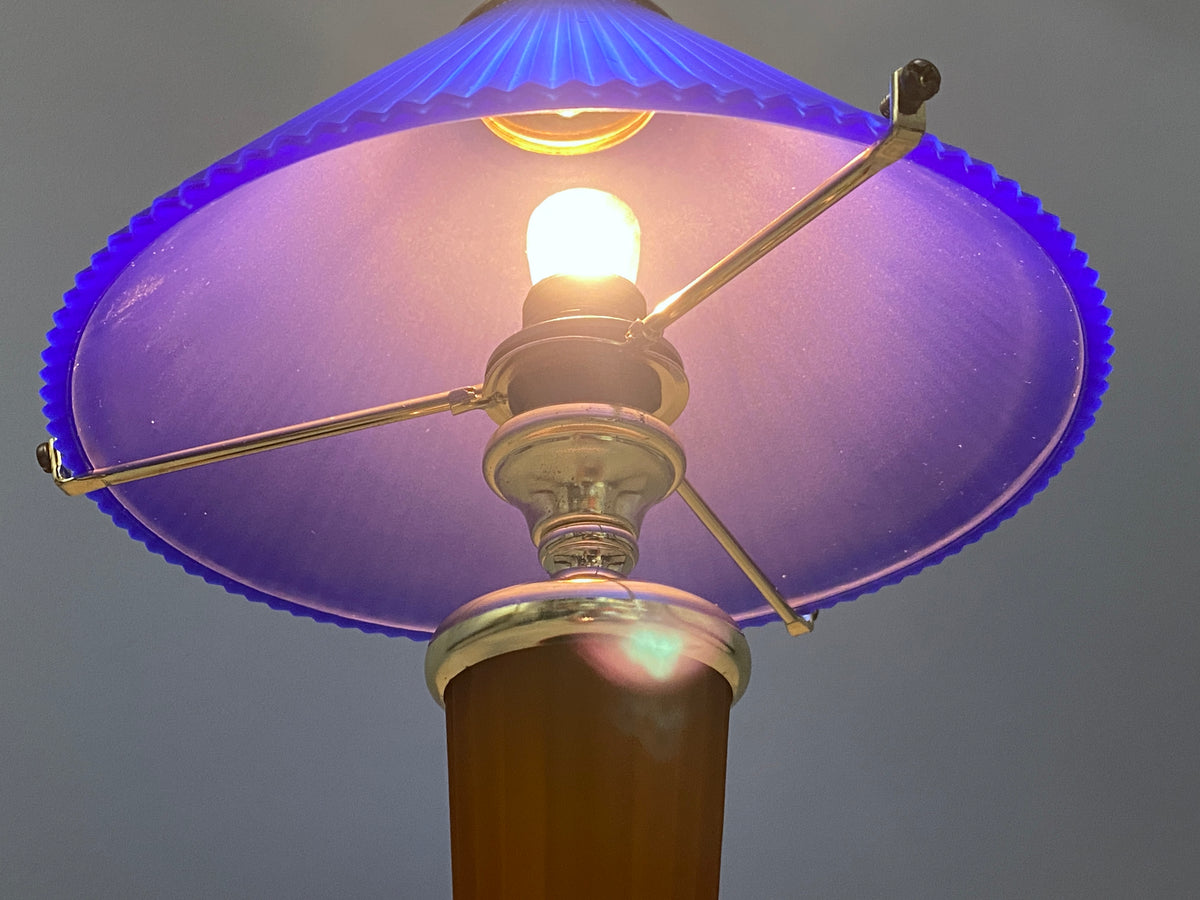 Postmoderne Neuinterpretation einer klassichen Säulen-Tischlampe von HEPA, Deutschland 1990er