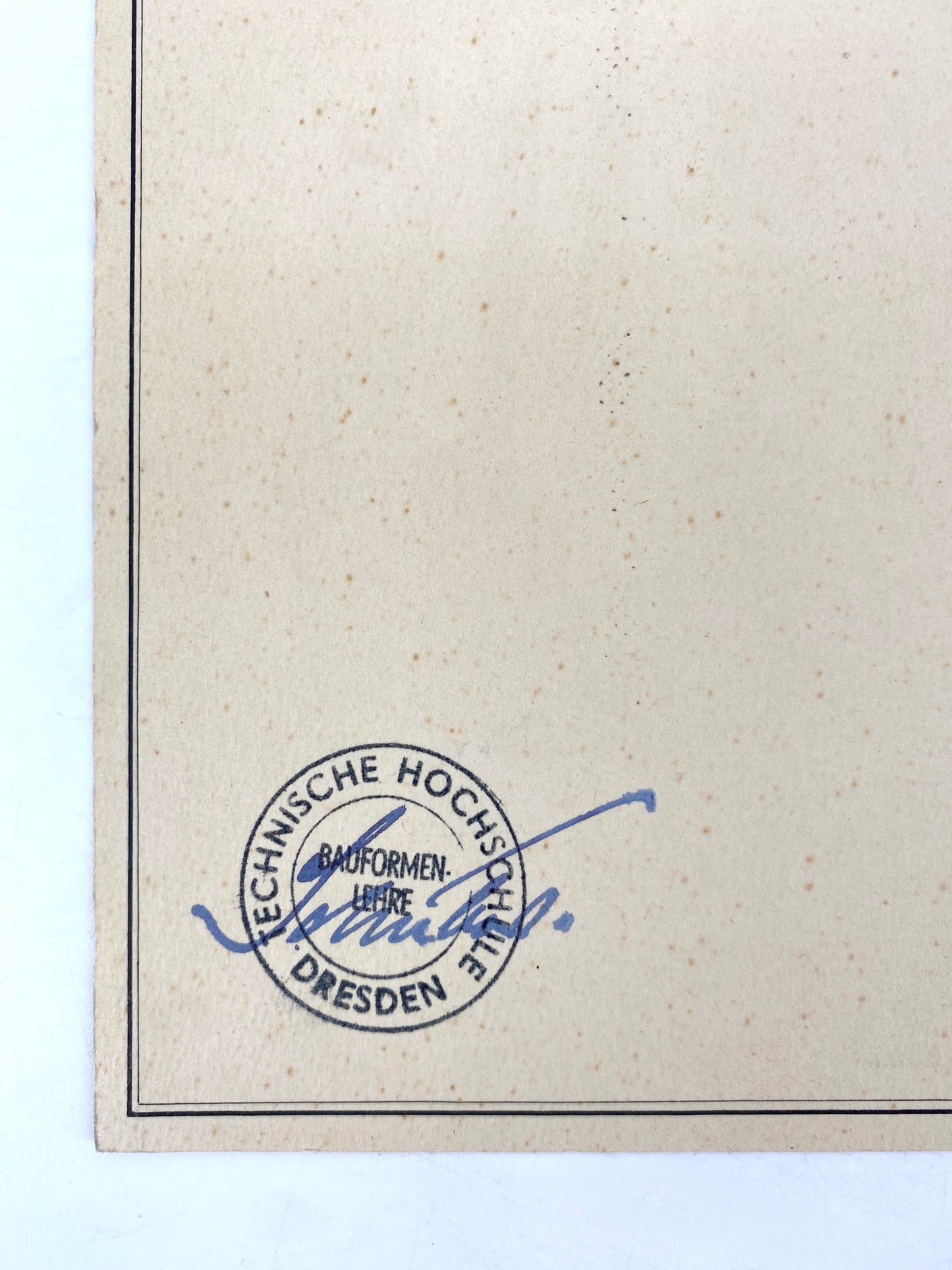 Zeichnung von Dieter Rogalla "Gotischer Wimperg", Deutschland, 1953