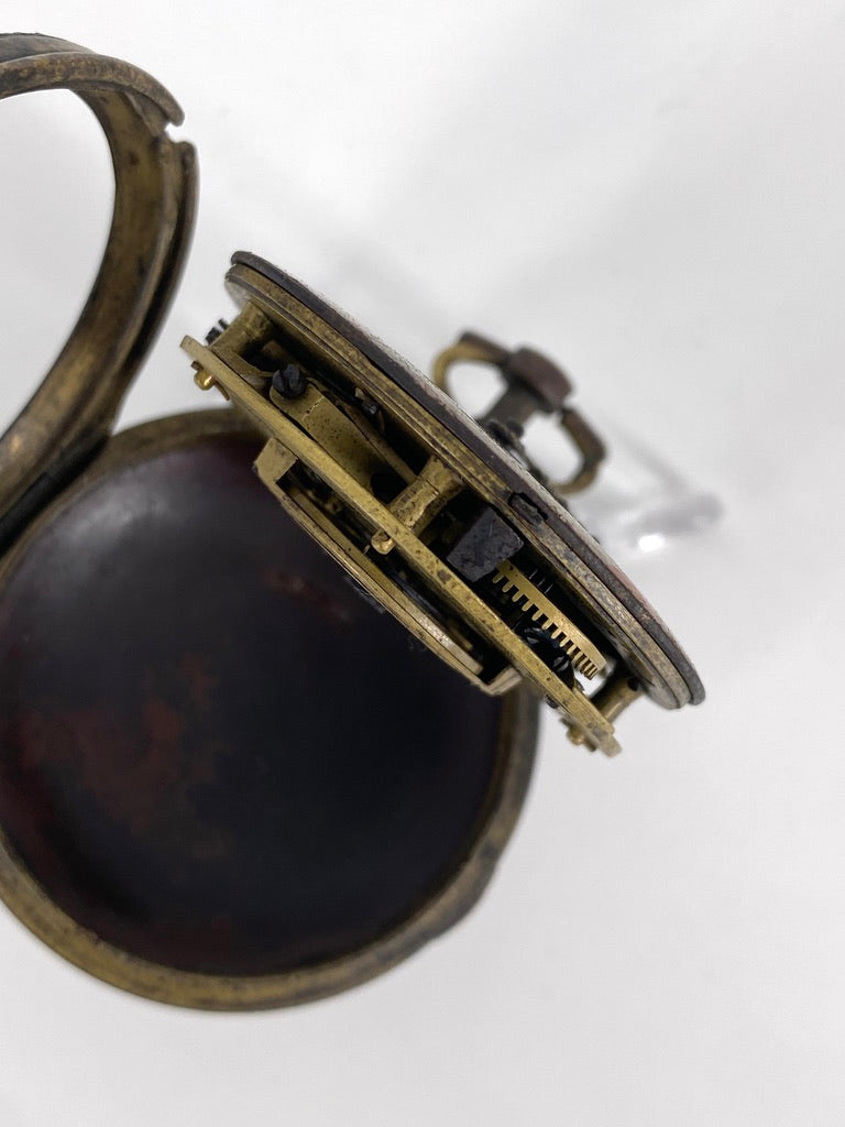 Antike Taschenuhr mit Spindelhemmung und Emaillemalerei von Breguet A Paris, Frankreich um 1800
