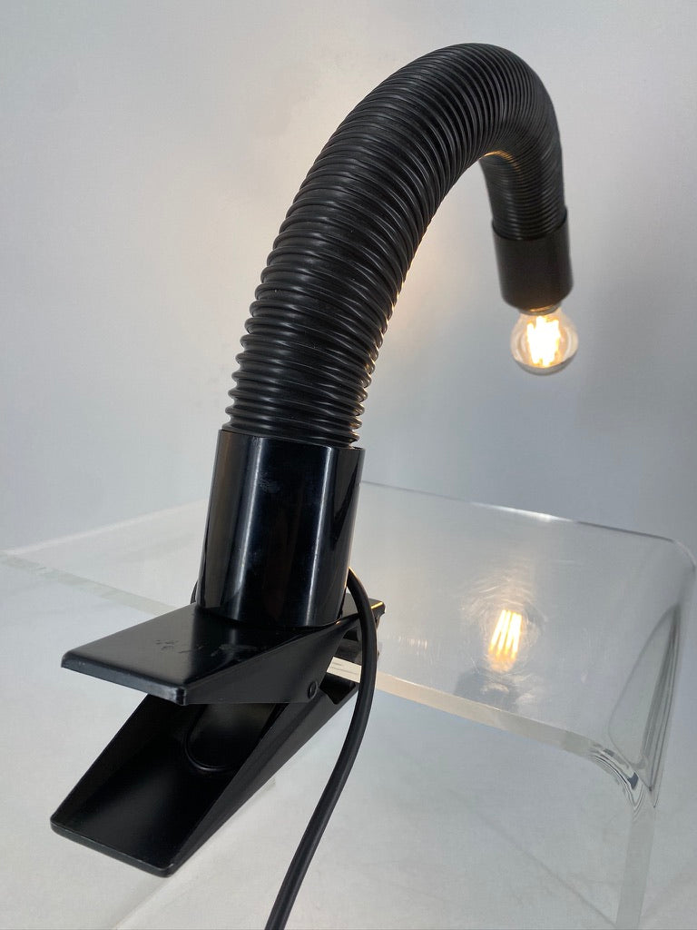 "Cobra" Tischlampe mit Klemmfuß im Space Age Design, 1970er