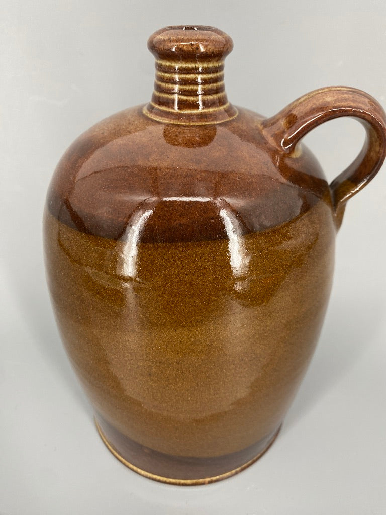 Mid Century Design Keramikkrug, braun glasiert 1960er