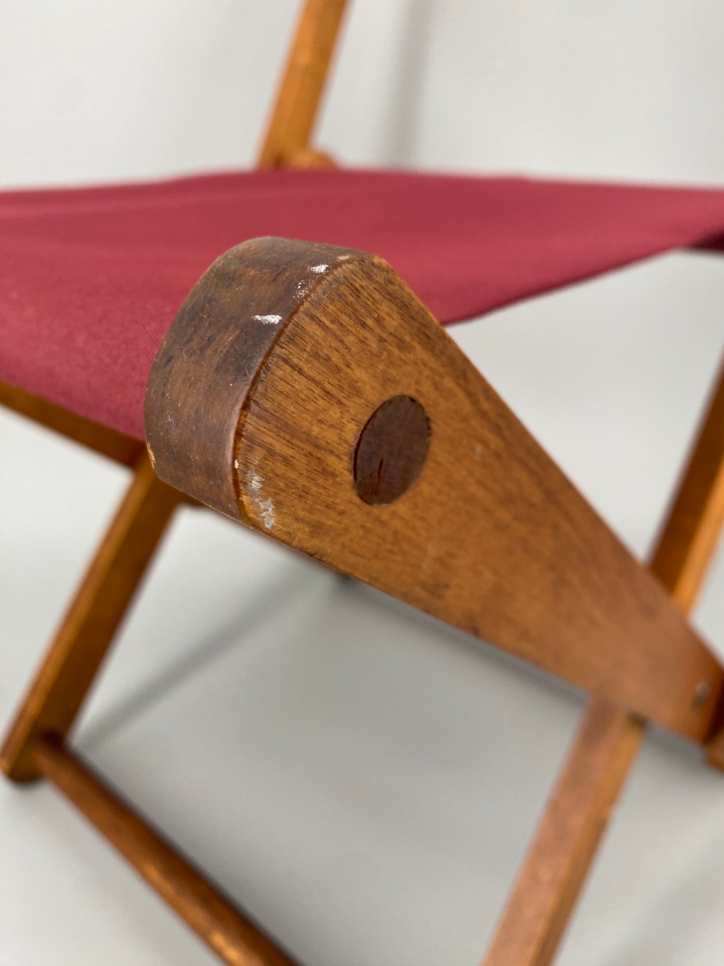 Vintage Klappstuhl aus Holz um 1950