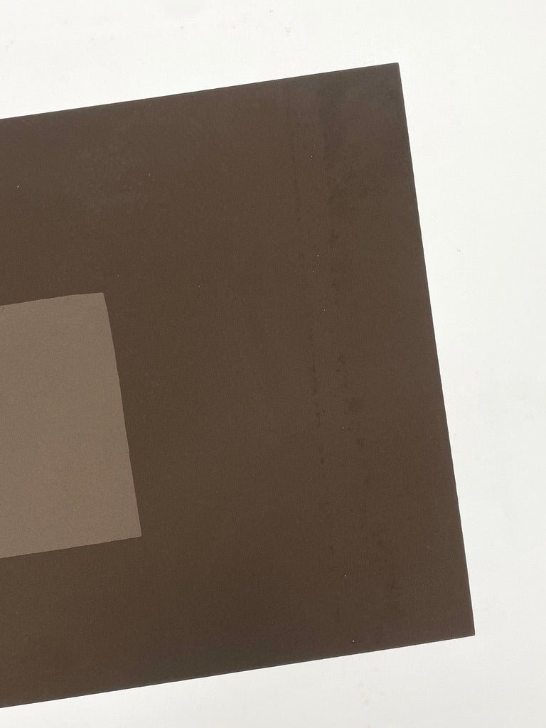 Beidseitig bedruckte Konkrete Kunst Druckgrafik von Joachim Albrecht (1913‒1997), Deutschland um 1970