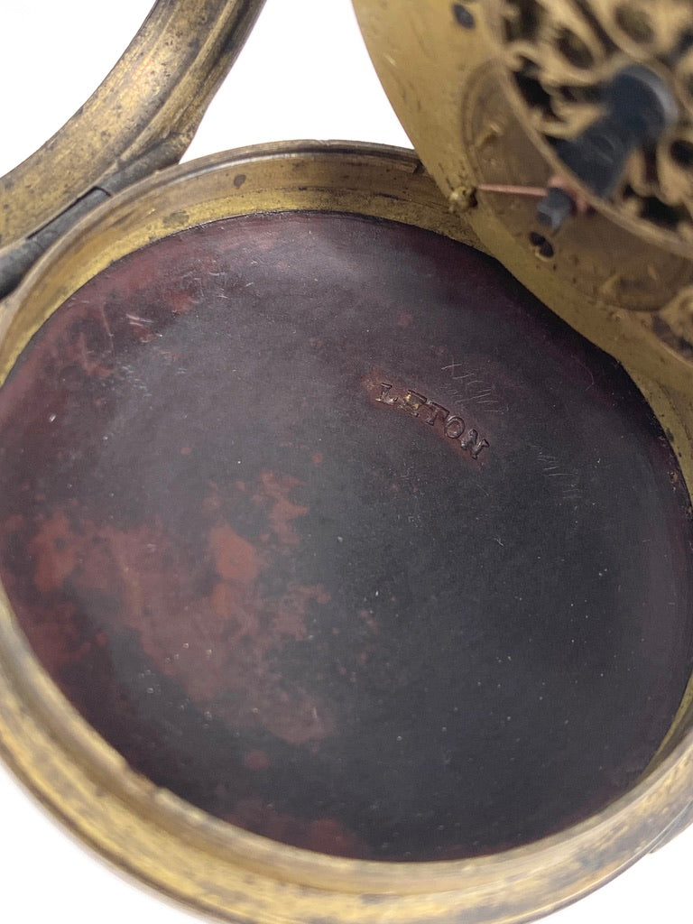 Antike Taschenuhr mit Spindelhemmung und Emaillemalerei von Breguet A Paris, Frankreich um 1800