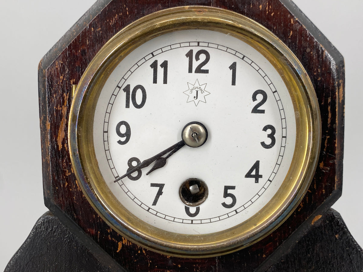 Antike Kaminuhr von Junghans mit W-123 Uhrwerk, Deutschland um 1910