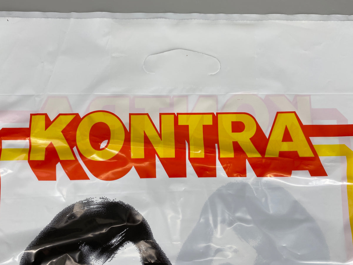 29x Tüten von KONTRA-Verbrauchermärkte mit Pop-Art Logo, Deutschland 1970er