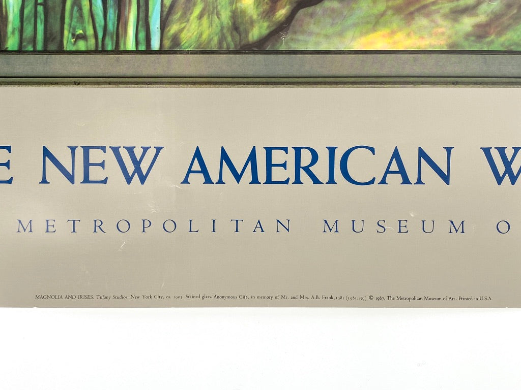 Ausstellungsplakat anlässlich der Eröffnung des "America Wing" des Metropolitan Museum, New York USA 1987