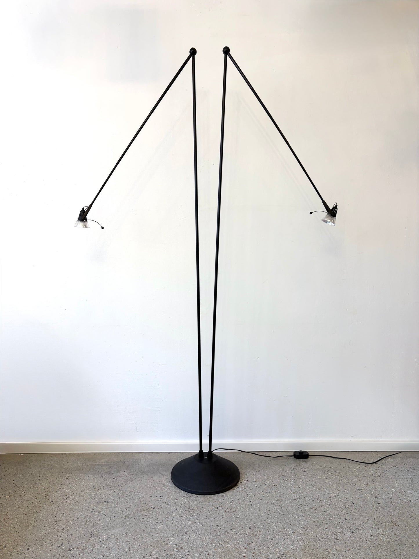Postmoderne Stehlampe mit Teleskop-Armen von LUXO, Norwegen 1980er