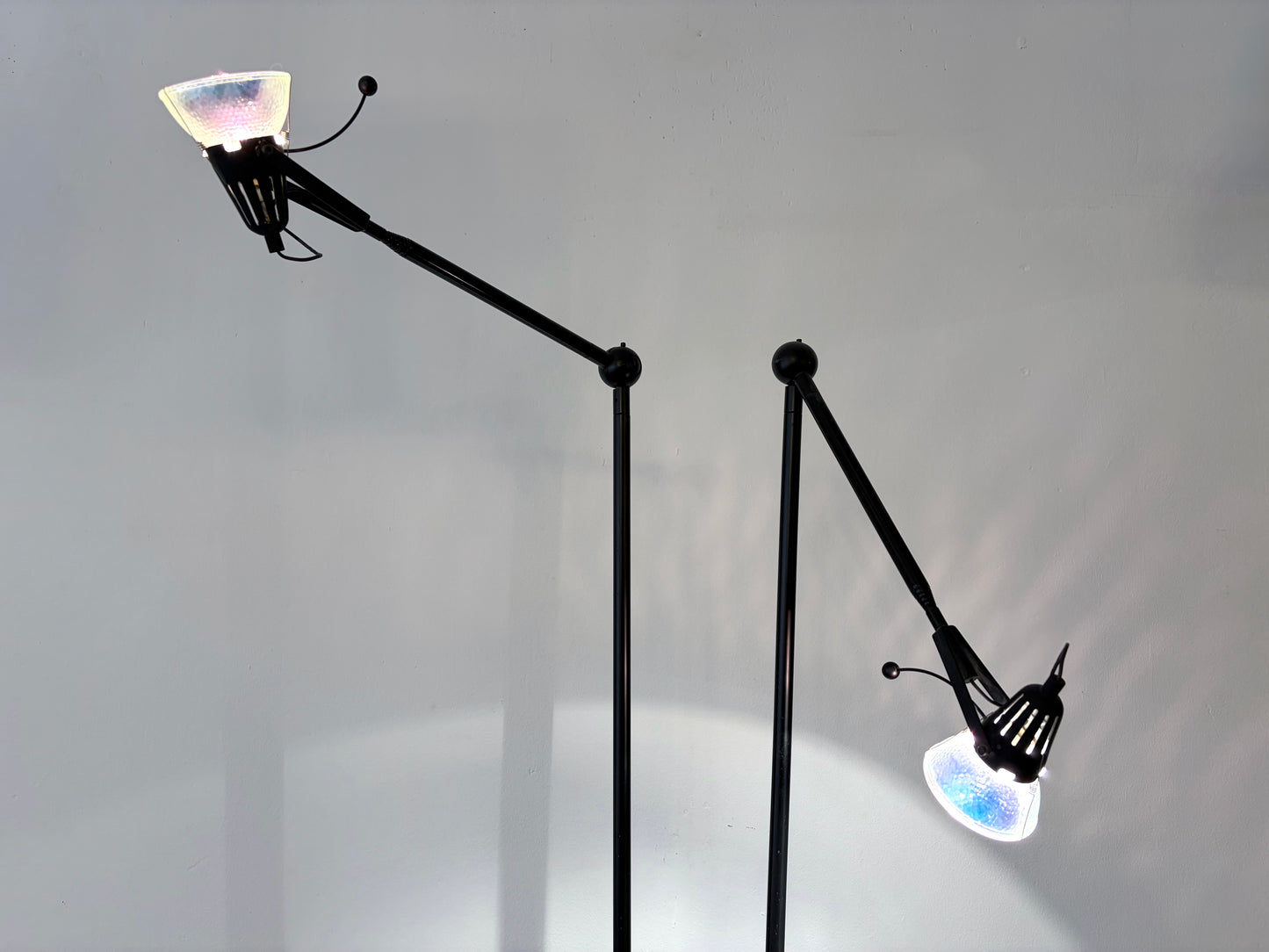 Postmoderne Stehlampe mit Teleskop-Armen von LUXO, Norwegen 1980er