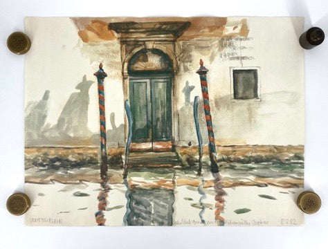"Venedig Plakat" nach einem Aquarellgemälde der Wiener Künstlerin Lisl Spurny, gestempelt, Österreich 1980er