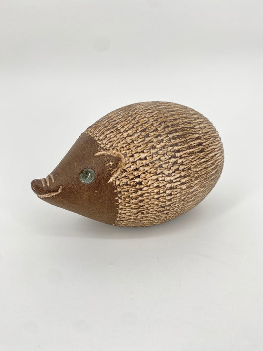 Igelfigur aus Keramik, Deutschland, teilweise glasiert, 70er