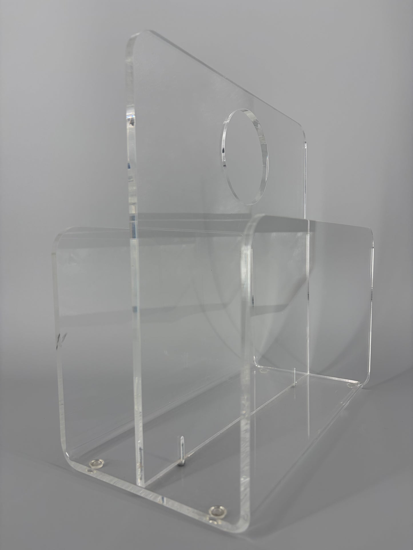 Space Age Zeitungsständer aus Acrylglas, 1970er