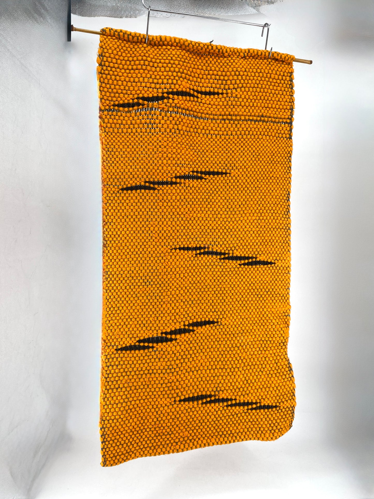 Vintage Wandbehang / Wandteppich in Orange, Deutschland 1960er