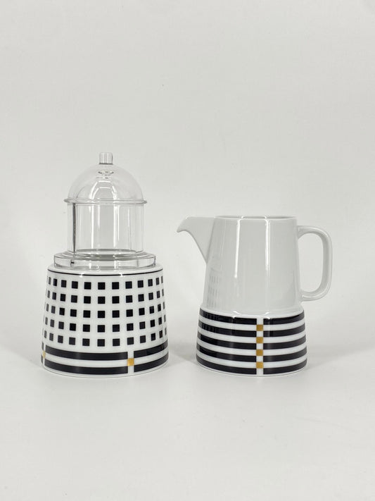 Rundes Milch & Zucker Set "Il Faro" von Aldo Rossi für Rosenthal (Studio-Linie)