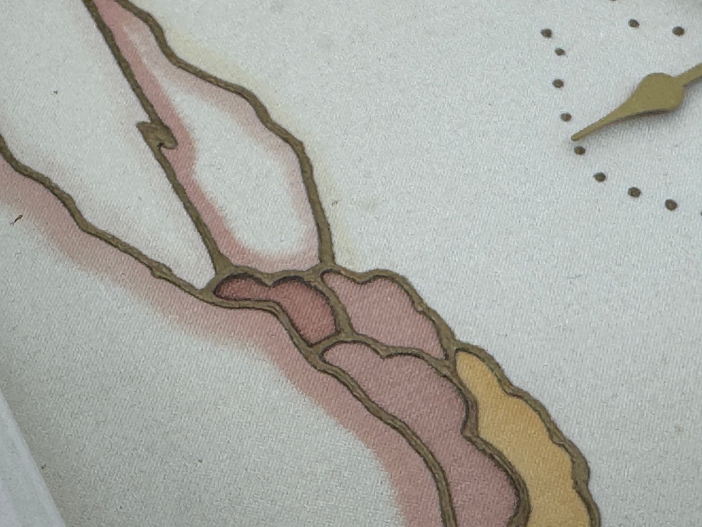 Tischuhr mit Landschaftsmotiv von DUGENA, Deutschland um 1970/1980