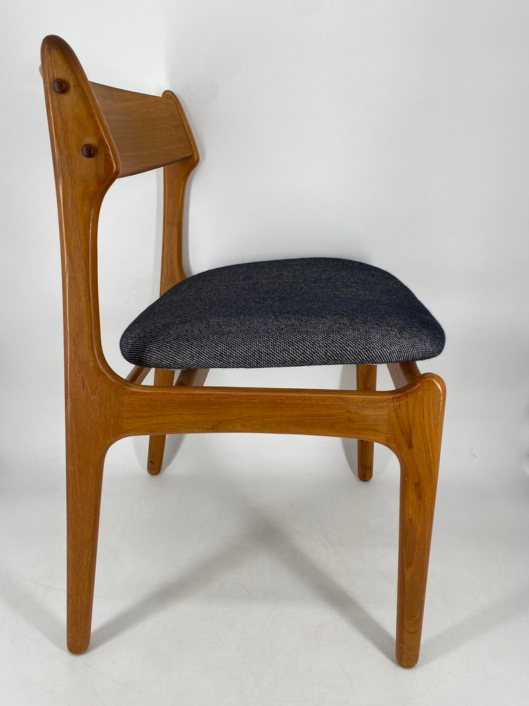 5x Mid Century Design Teak Stühle von Erick Buck für OD Møbler, Dänemark 1960er