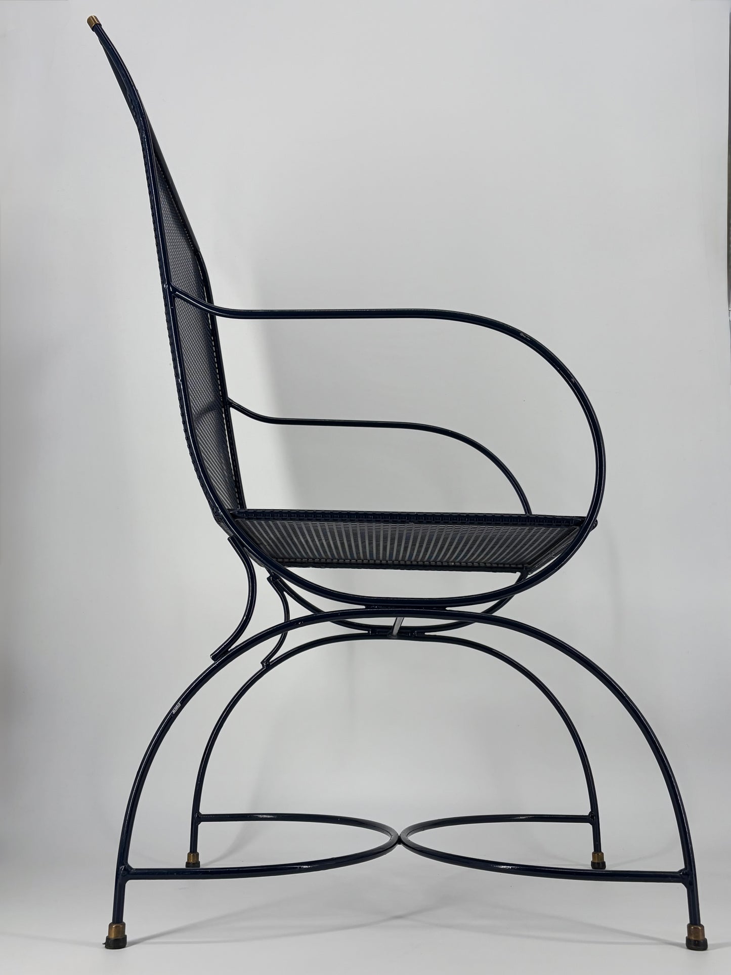 Hochwertiges Set Postmoderner Gartenmöbel, 2 Stühle und ein Tisch 1980er