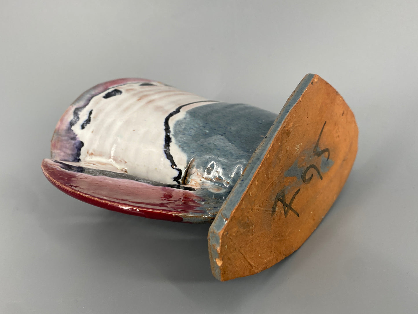 Kunstobjekt / Henkel-Vase von Christina Renker, 1995