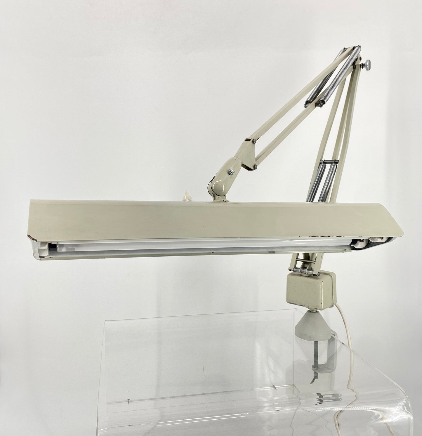 Schreibtischlampe 1001  mit zwei Neonröhren von LUXO, Norwegen 1970er