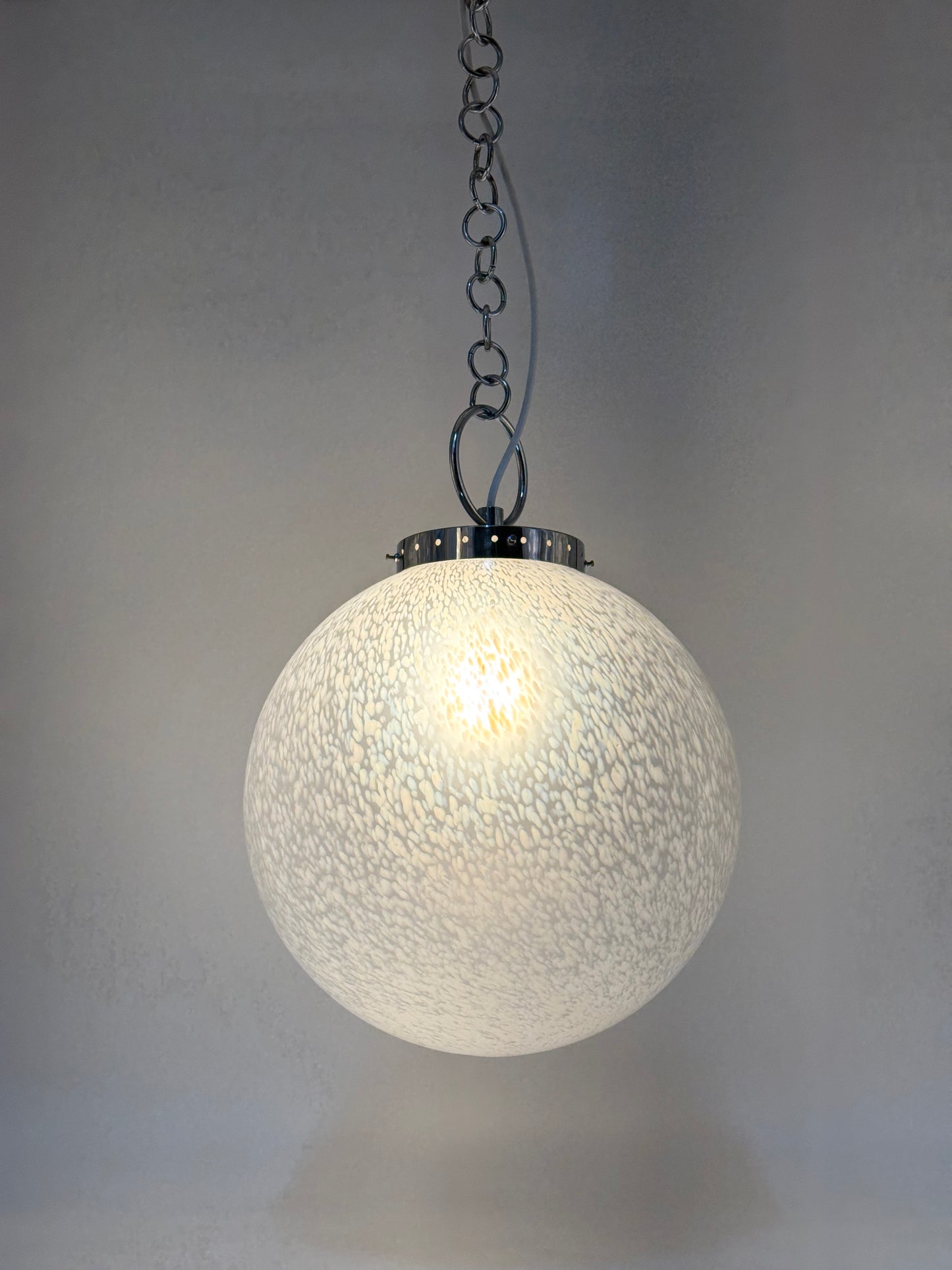 Space Age Design Kugellampe aus Muranoglas, Italien 1970er