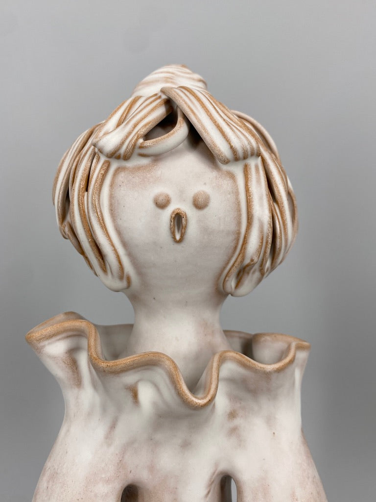 2 Studiokeramikfiguren von Buday Ágota, Ungarn