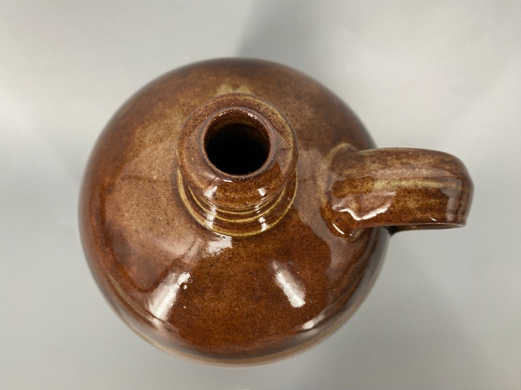 Mid Century Design Keramikkrug, braun glasiert 1960er