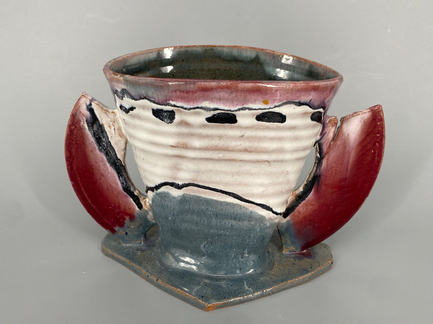 Kunstobjekt / Henkel-Vase von Christina Renker, 1995