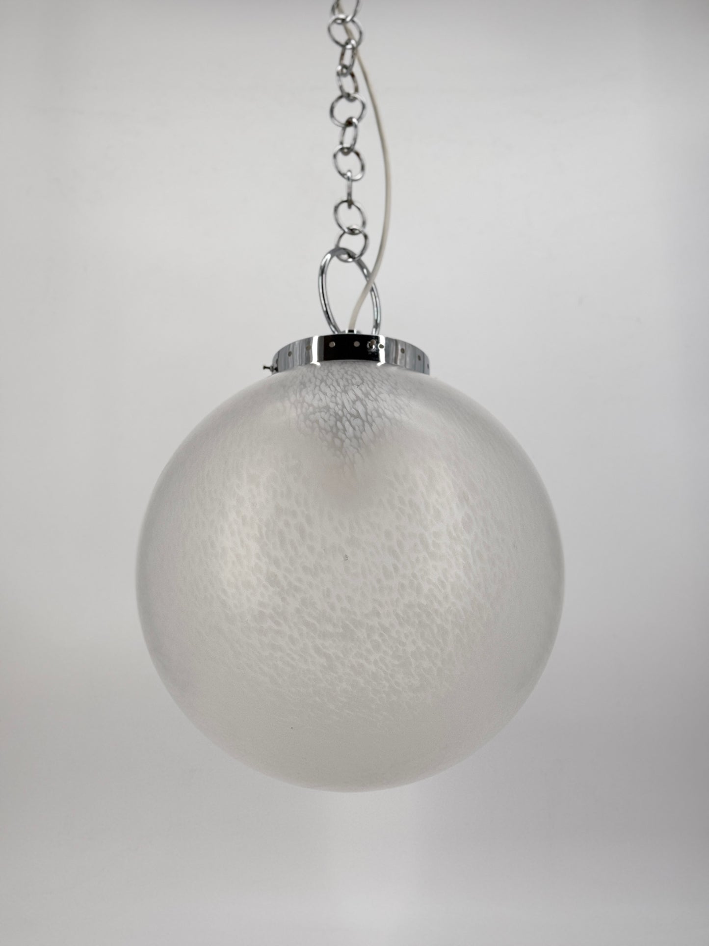 Space Age Design Kugellampe aus Muranoglas, Italien 1970er