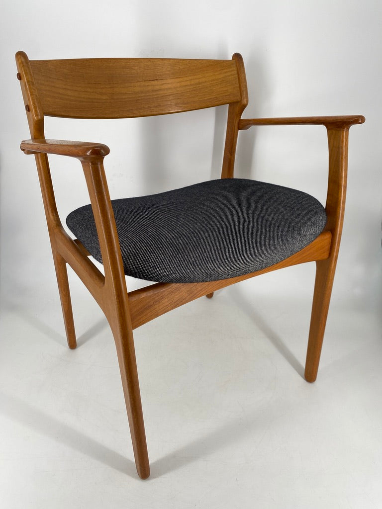 5x Mid Century Design Teak Stühle von Erick Buck für OD Møbler, Dänemark 1960er