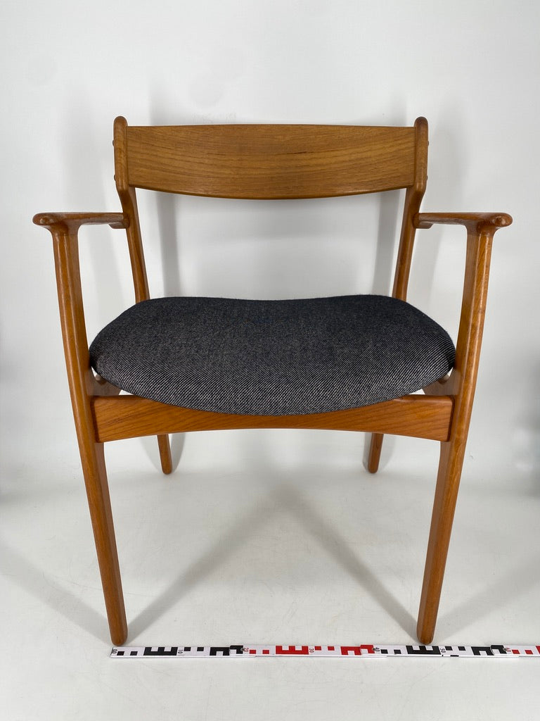 5x Mid Century Design Teak Stühle von Erick Buck für OD Møbler, Dänemark 1960er