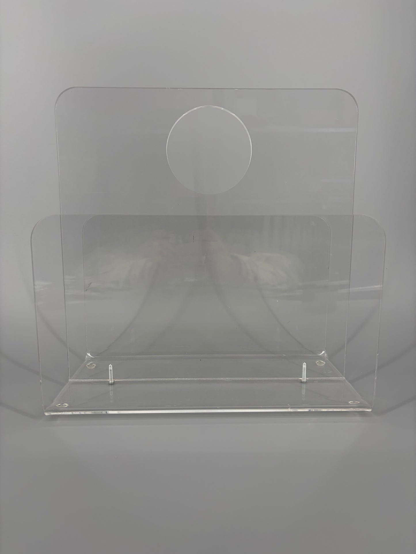 Space Age Zeitungsständer aus Acrylglas, 1970er