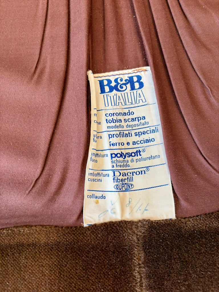 Sofa und 2-Sitzer Sofa "Coronado" von Tobia Scarpa für B&B Italia, 1970er