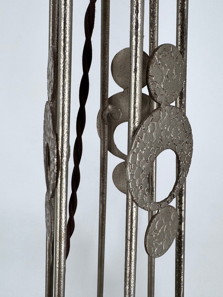 Art Deco Kronleuchter mit Glasglocken von Dégué, Frankreich um 1930