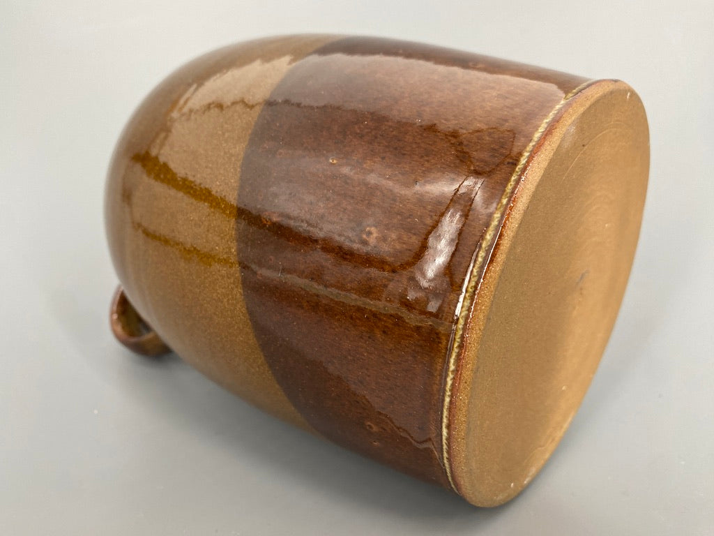 Mid Century Design Keramikkrug, braun glasiert 1960er