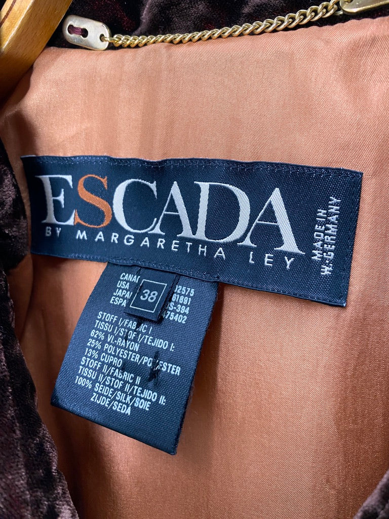 Gesteppte Damenjacke im Bomberjacken-Stil von Escada by Magaretha Ley, Deutschland um 1980