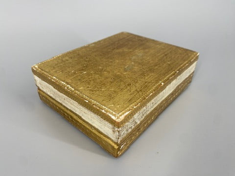 Dekorative Holzschatulle mit "Römischer Perspektive" von Badassare Peruzzi, hergestellt von Fratelli Alinari, Italien um 1900