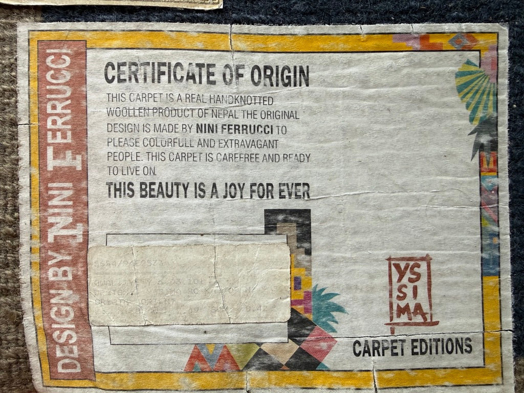 Handgeknüpfter Design Teppich von Nini Ferruci für YSSIMA-Carpet Editions, 1980er