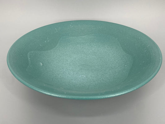 Keramik-Obstschale türkis-grün, matt glasiert