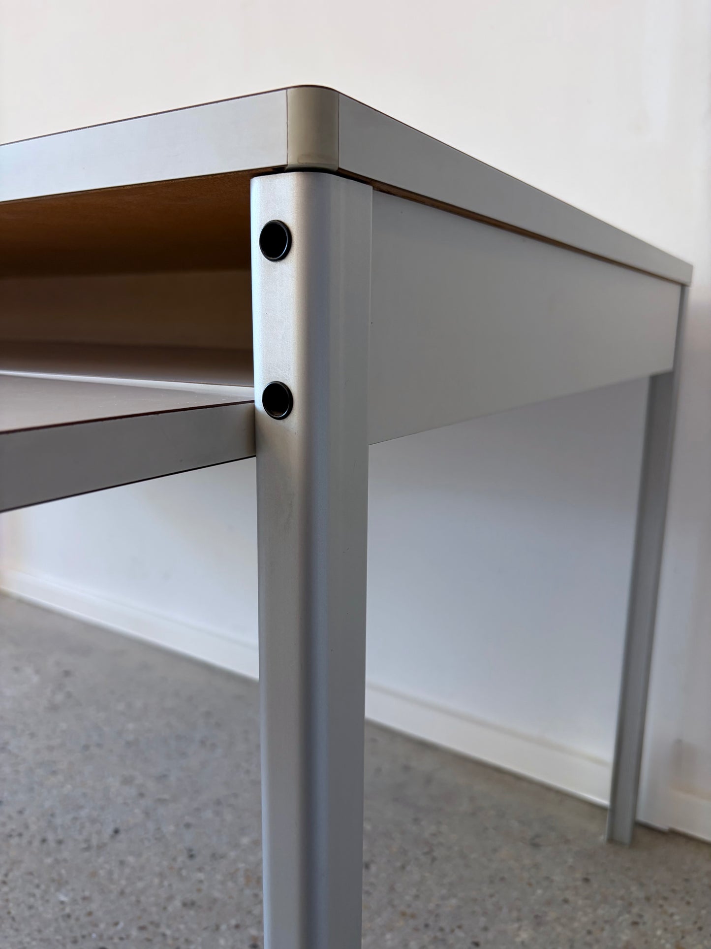 Schreibtisch mit Schreibmaschinenerweiterung von Dieter Rams für das Program 570 von Vitsoe, Deutschland um 1980